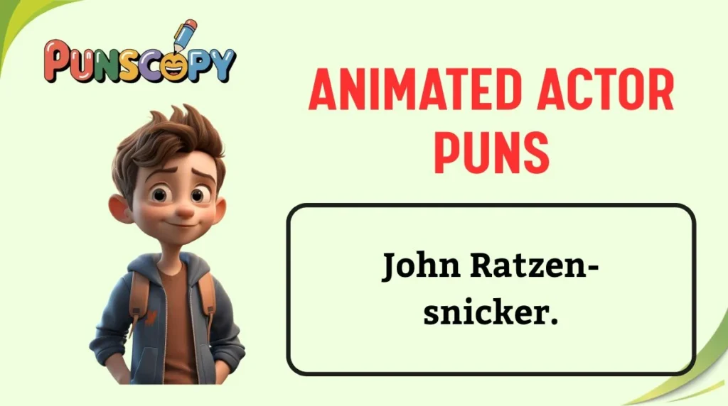 Animated Actor Puns