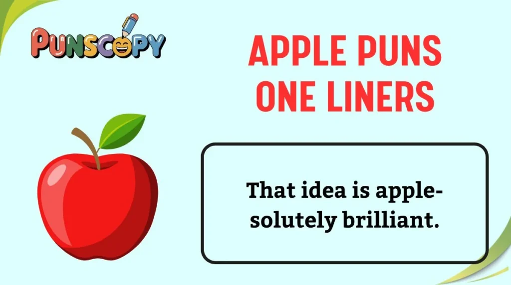 Apple Puns One Liners