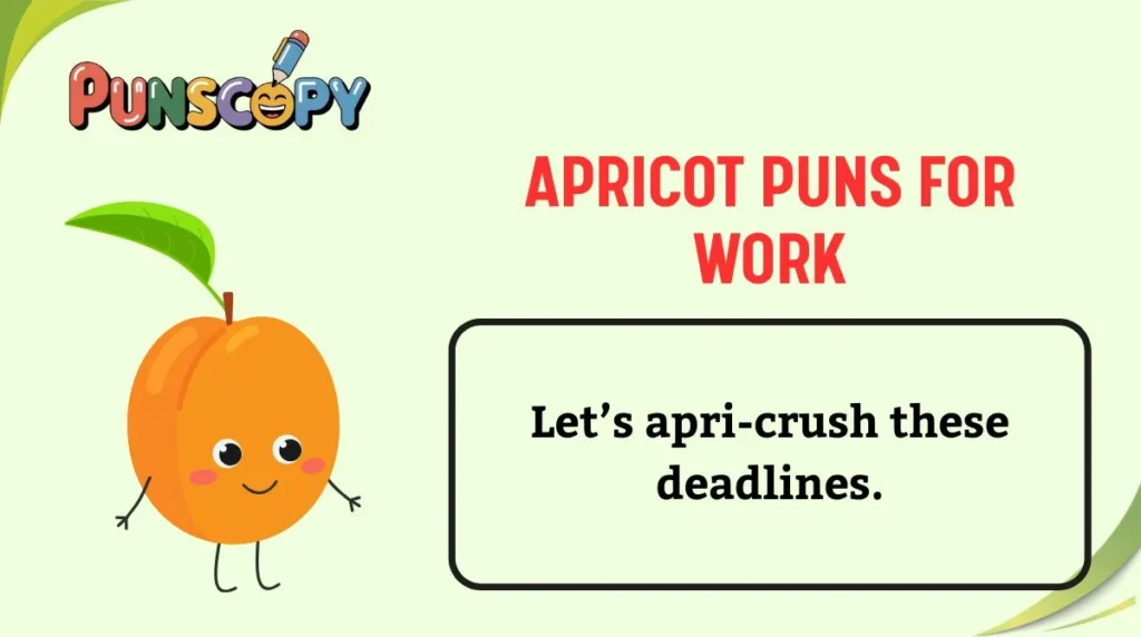 Apricot Puns for Work