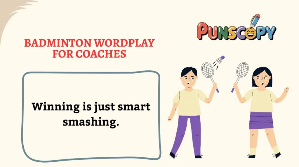 Badminton Wordplay for Coaches