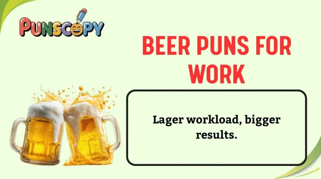Beer Puns for Work