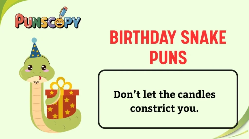 Birthday Snake Puns