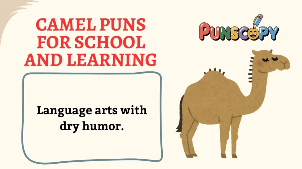 Camel Puns for School and Learning