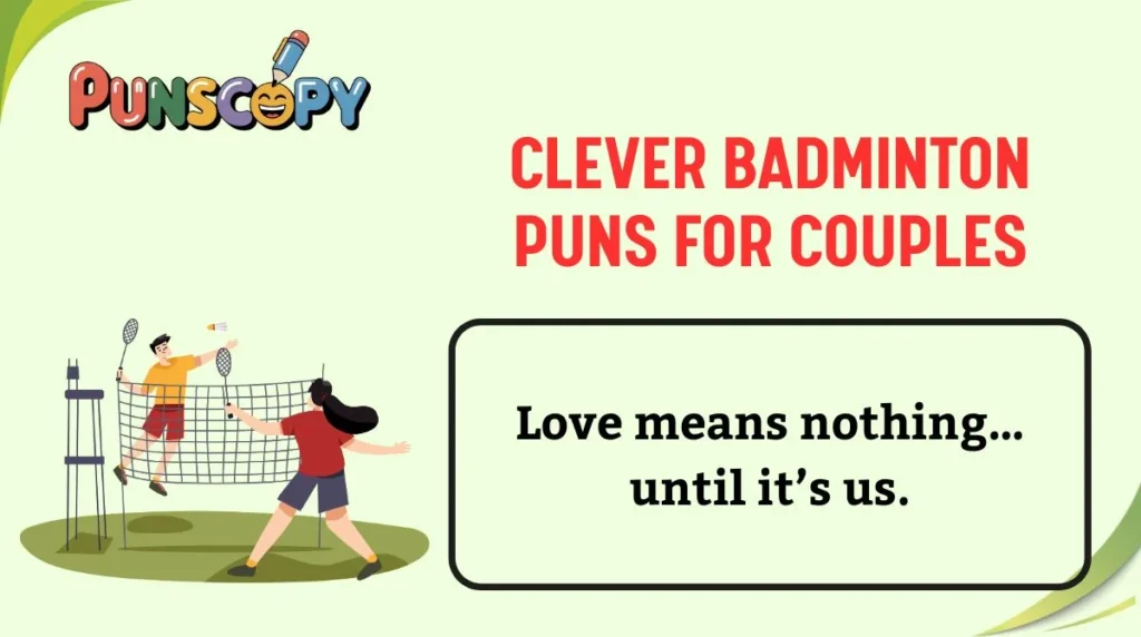 Clever Badminton Puns for Couples
