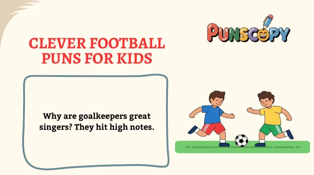 Clever Football Puns for Kids