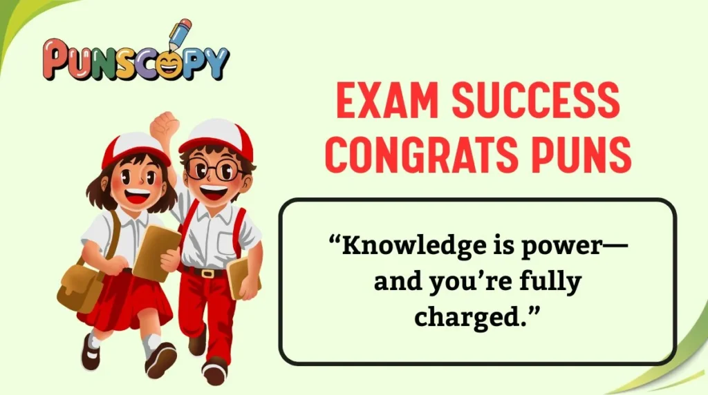 Exam Success Congrats Puns