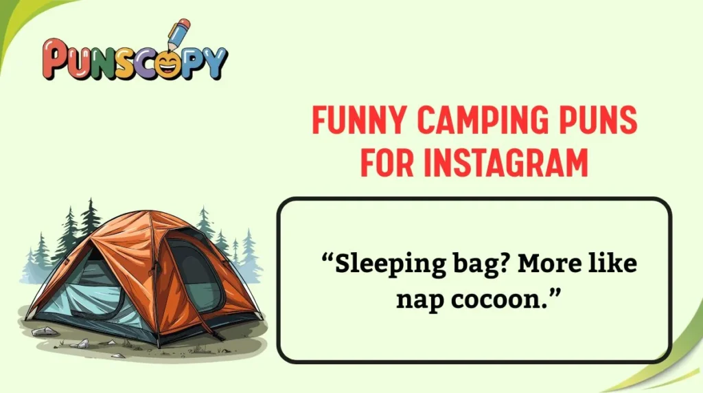 Funny Camping Puns for Instagram