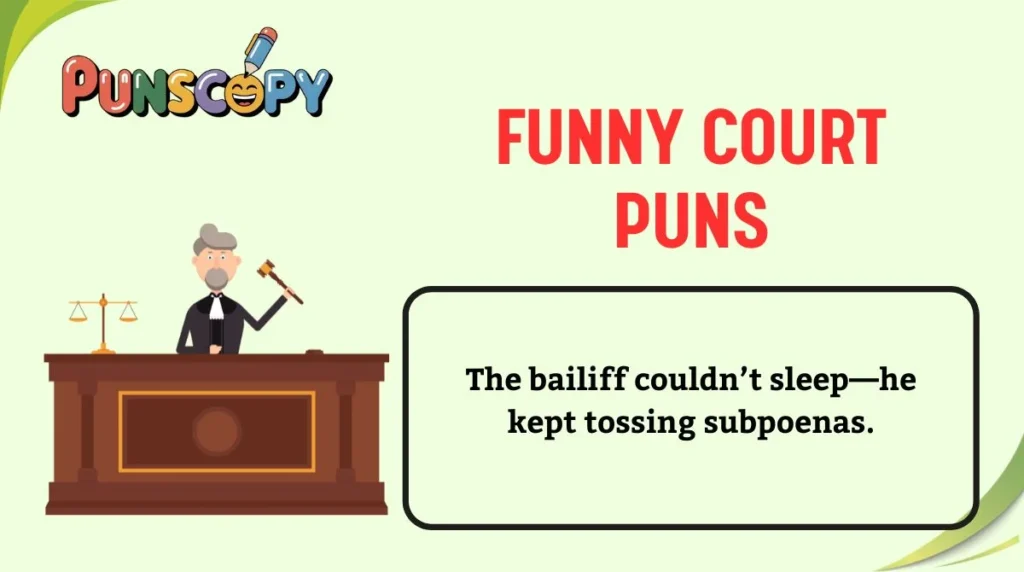 Funny Court Puns