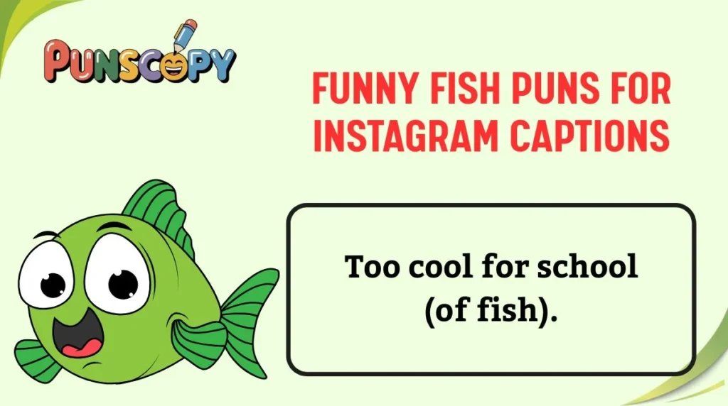 Funny Fish Puns for Instagram Captions