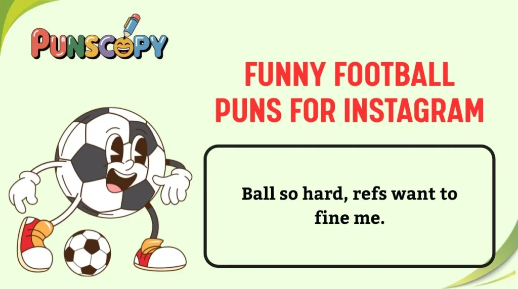 Funny Football Puns for Instagram