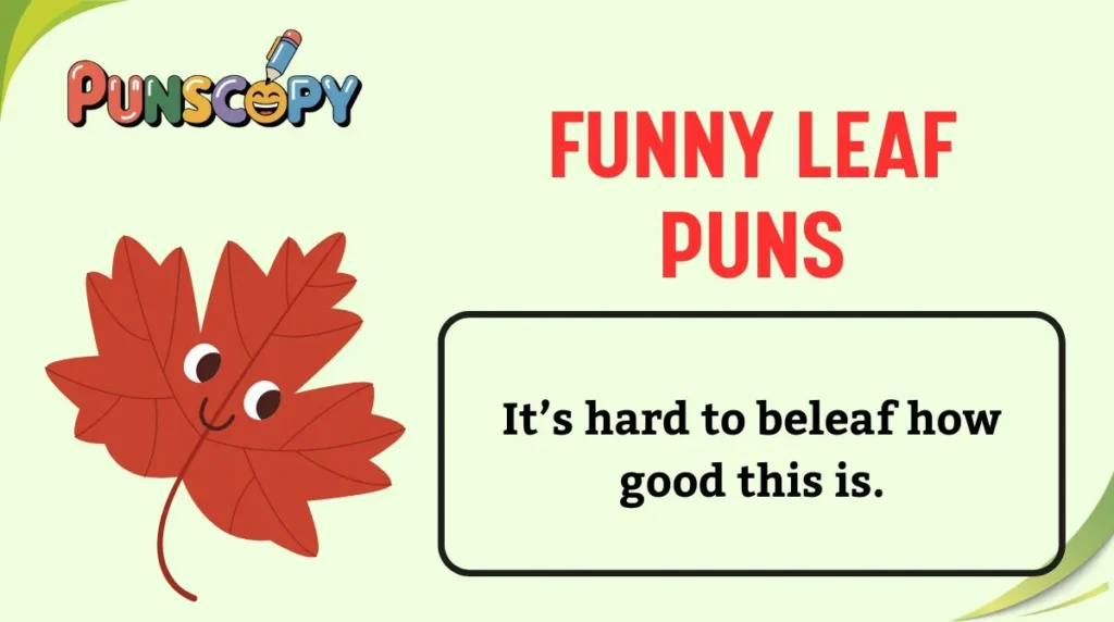Funny Leaf Puns