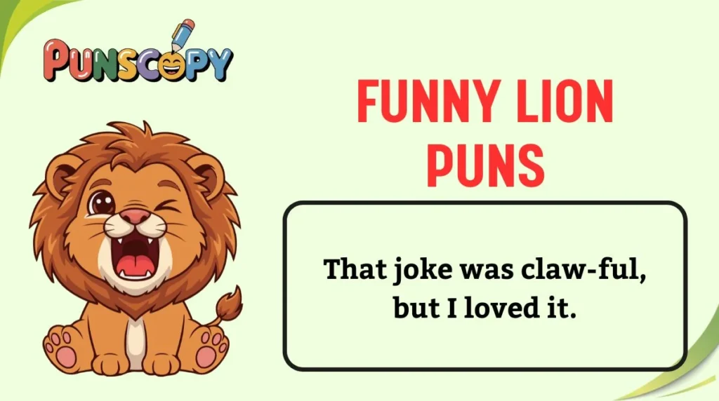 Funny Lion Puns
