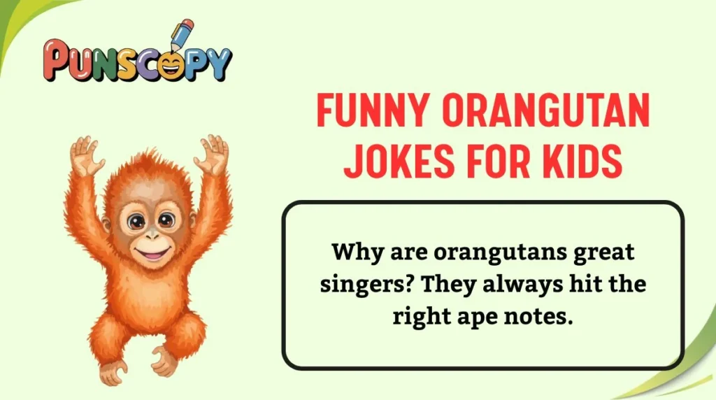 Funny Orangutan Jokes for Kids