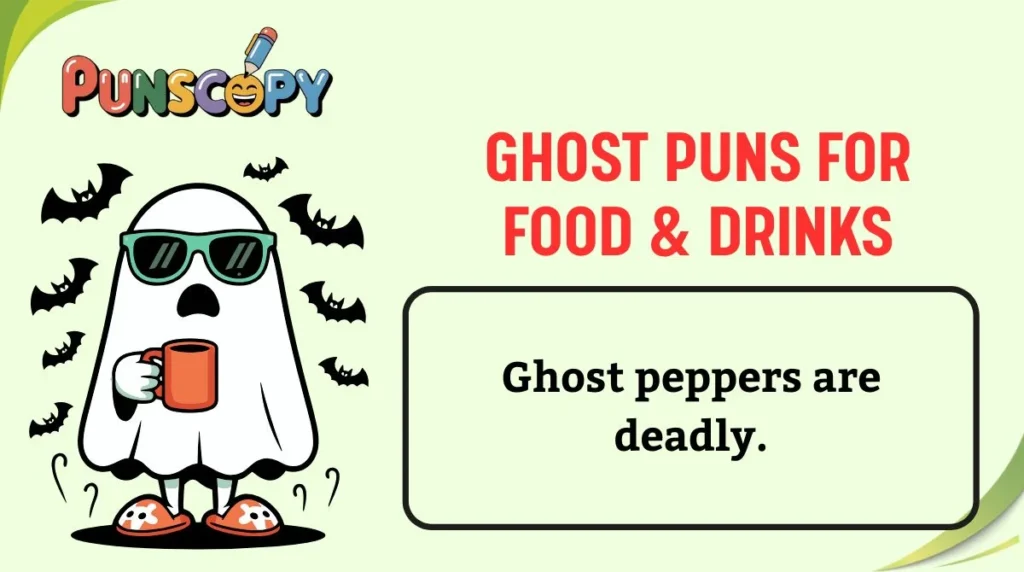 Ghost Puns for Food & Drinks
