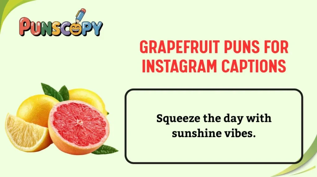 Grapefruit Puns for Instagram Captions