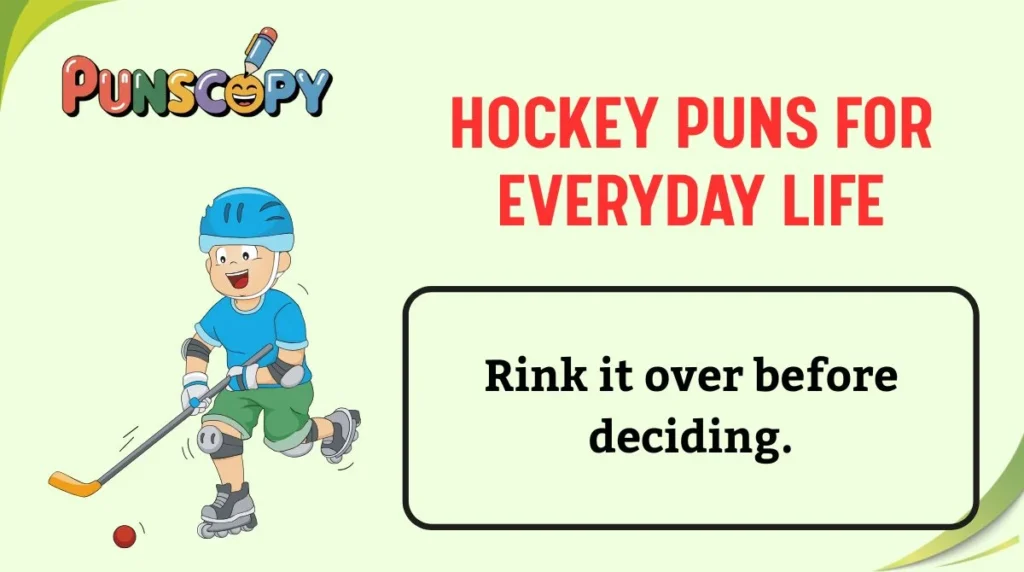 Hockey Puns for Everyday Life