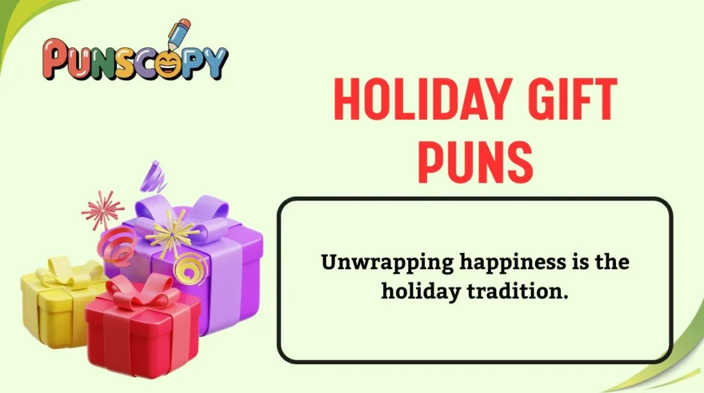 Holiday Gift Puns