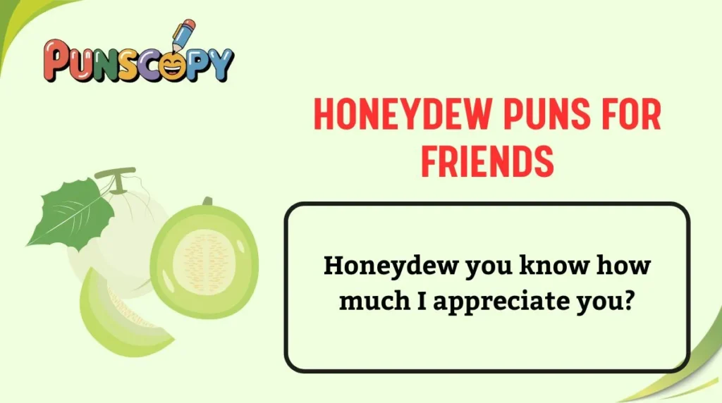 Honeydew Puns for Friends
