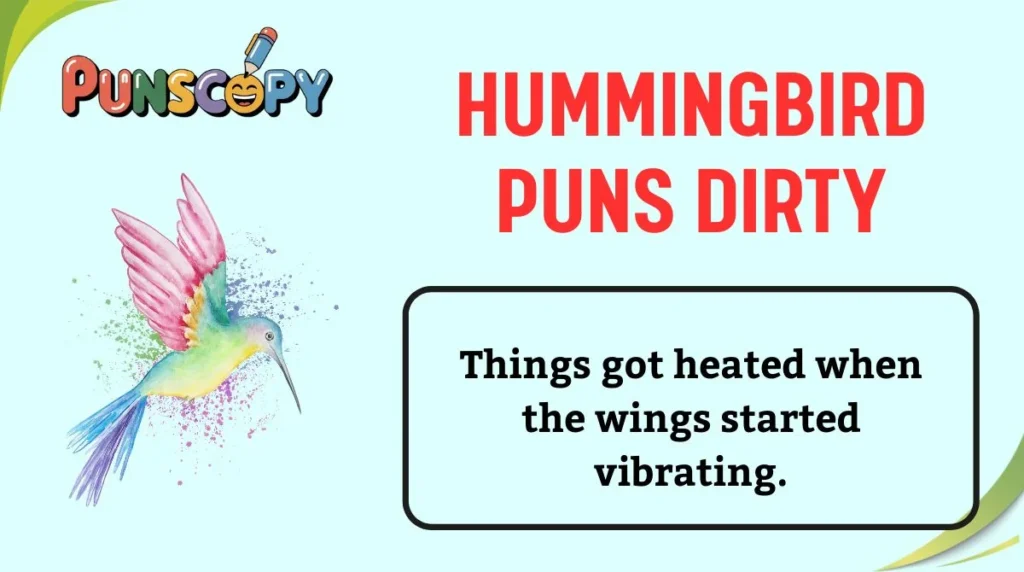 Hummingbird Puns Dirty