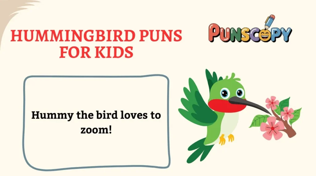 Hummingbird Puns for Kids