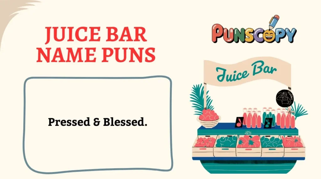 Juice Bar Name Puns
