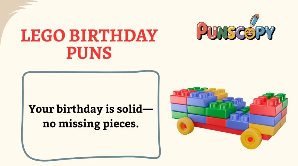 LEGO Birthday Puns