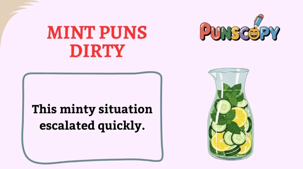Mint Puns Dirty
