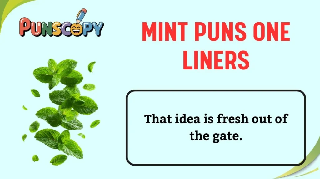 Mint Puns One Liners