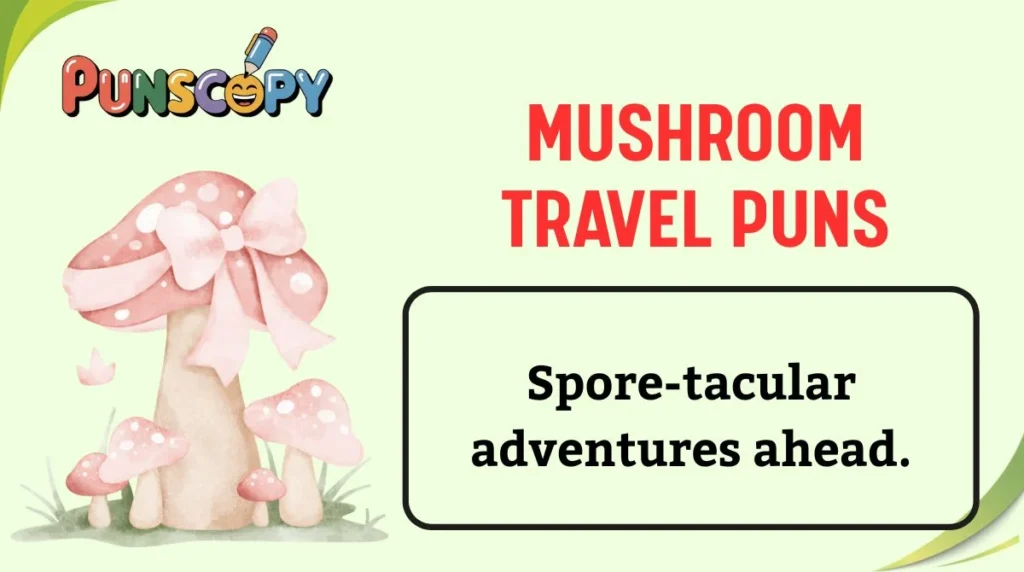 Mushroom Travel Puns