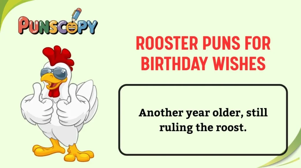 Rooster Puns for Birthday Wishes