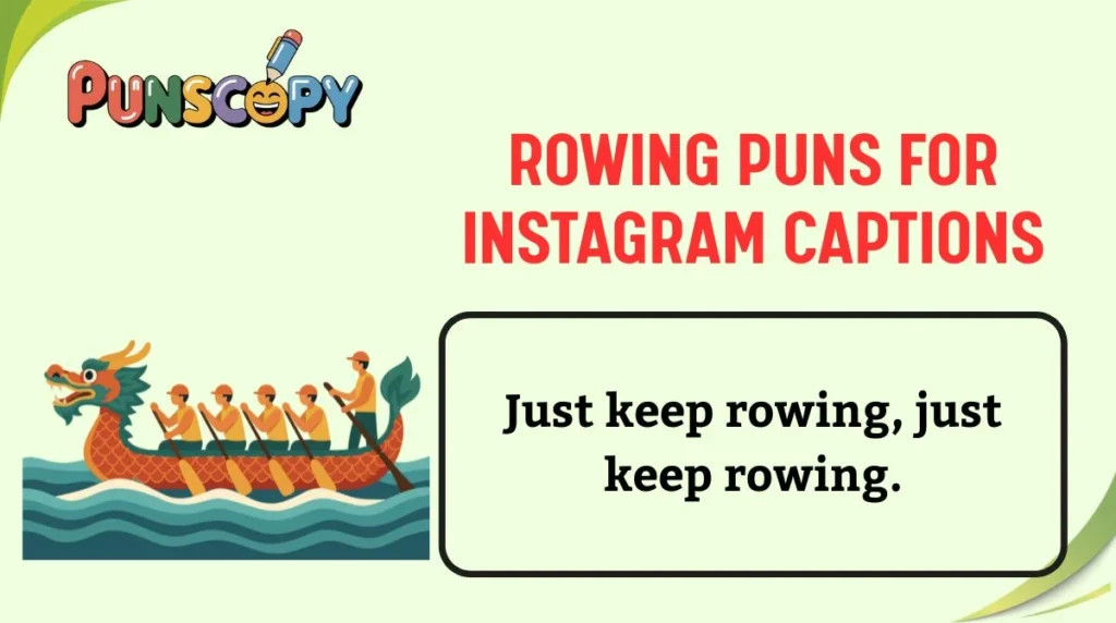 Rowing Puns for Instagram Captions