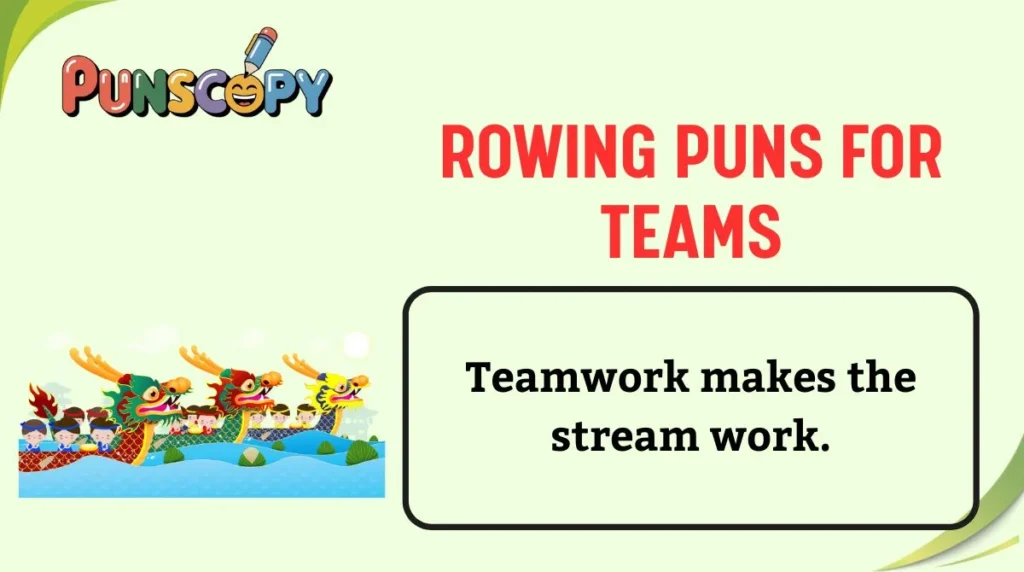 Rowing Puns for Teams