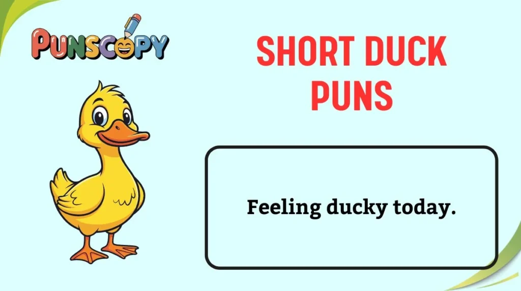 Short Duck Puns