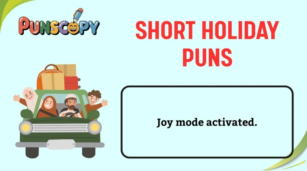 Short Holiday Puns
