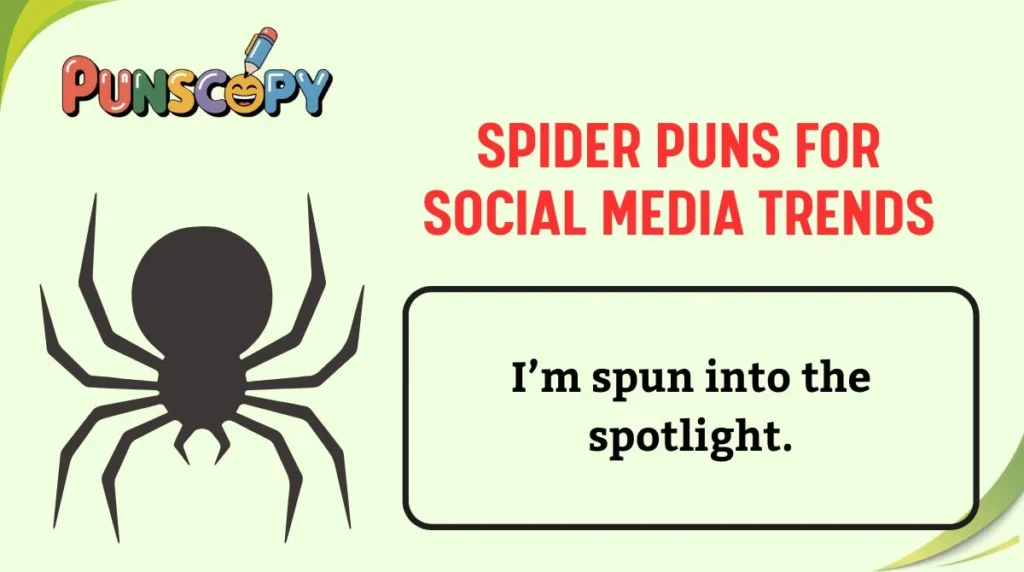 Spider Puns for Social Media Trends