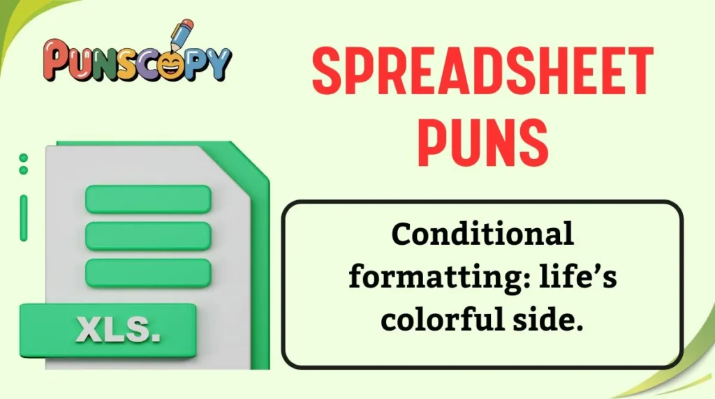 Spreadsheet Puns