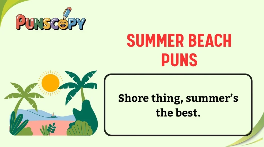 Summer Beach Puns
