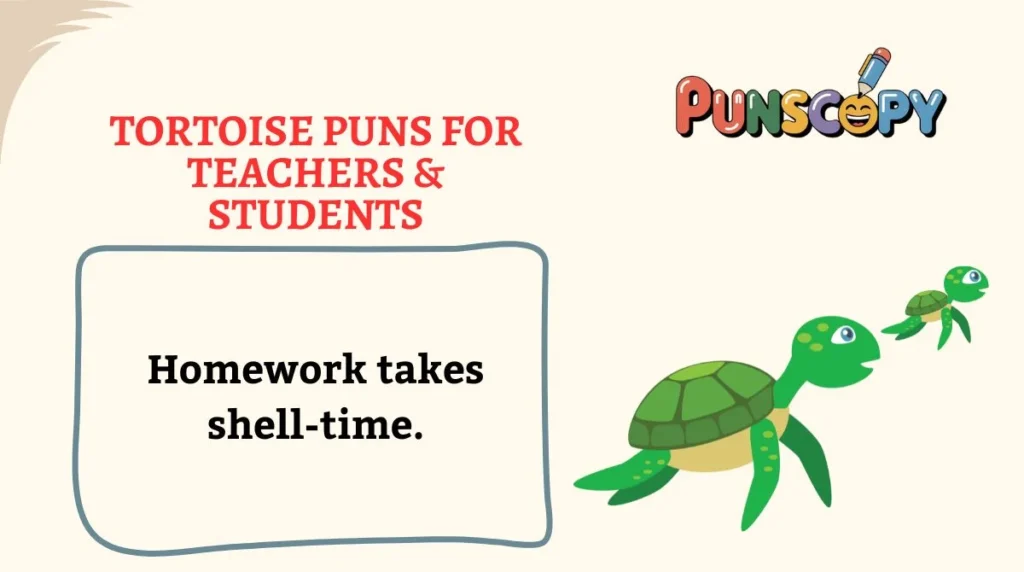 Tortoise Puns for Teachers & Students
