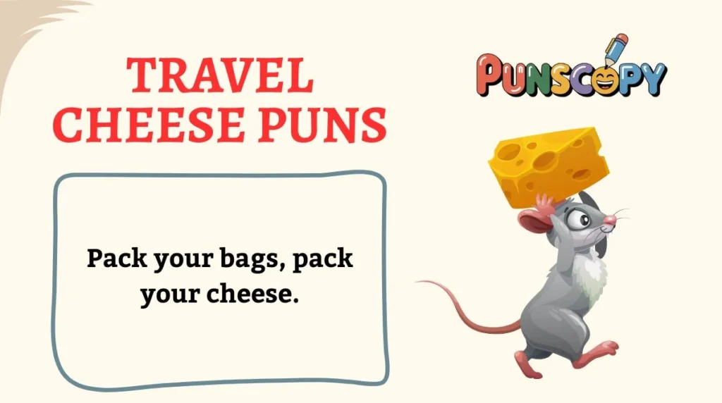 Travel Cheese Puns
