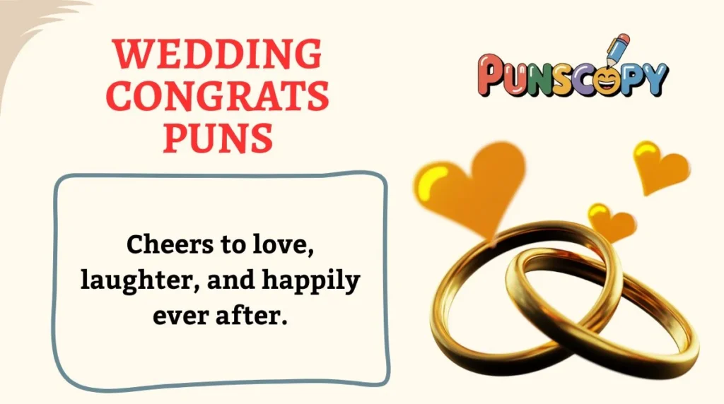 Wedding Congrats Puns