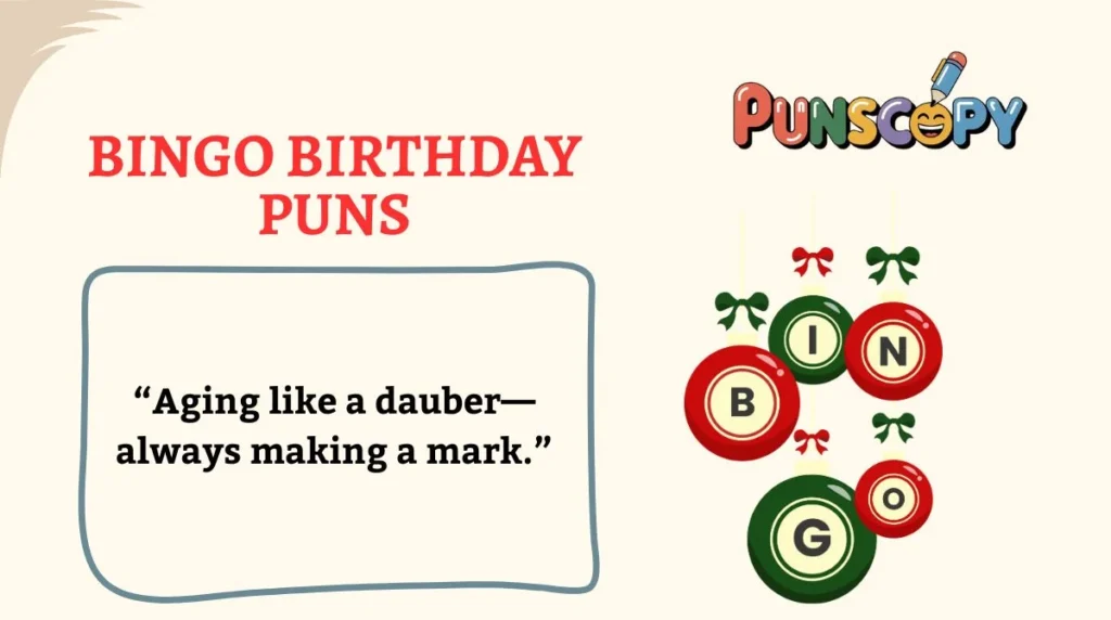 Bingo Birthday Puns