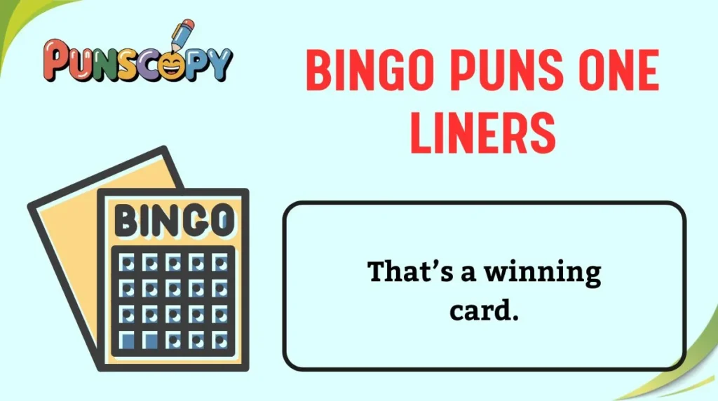 Bingo Puns One Liners