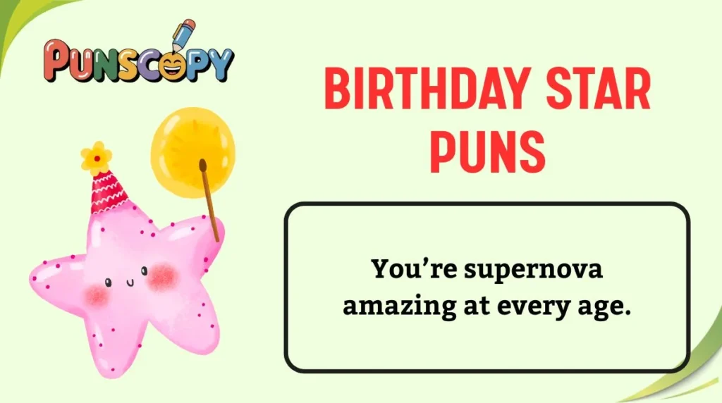 Birthday Star Puns