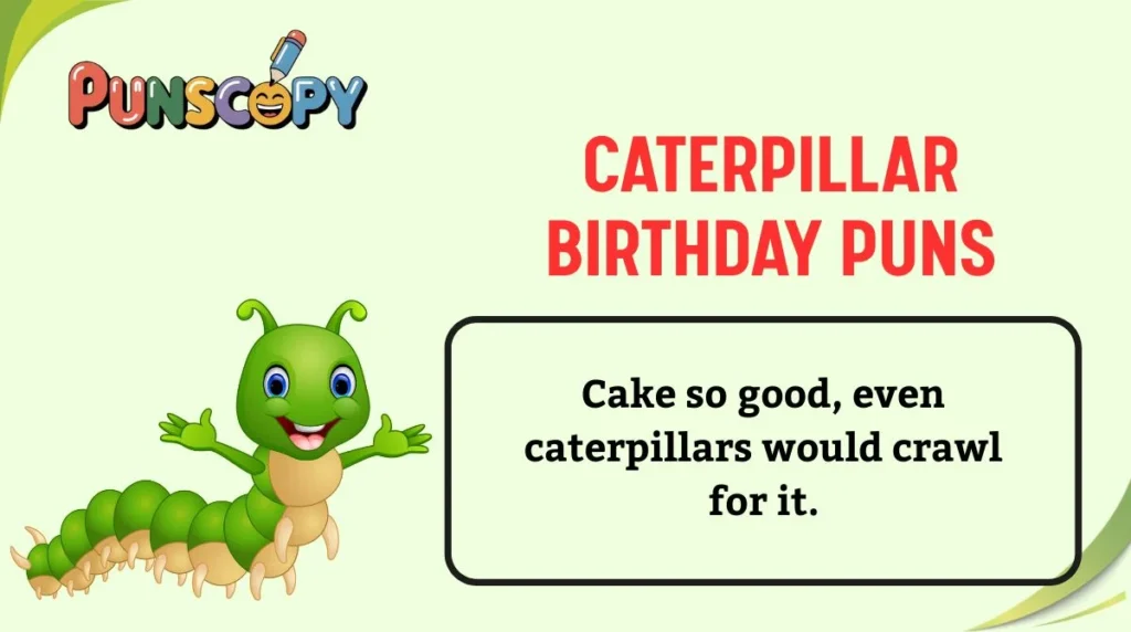 Caterpillar Birthday Puns
