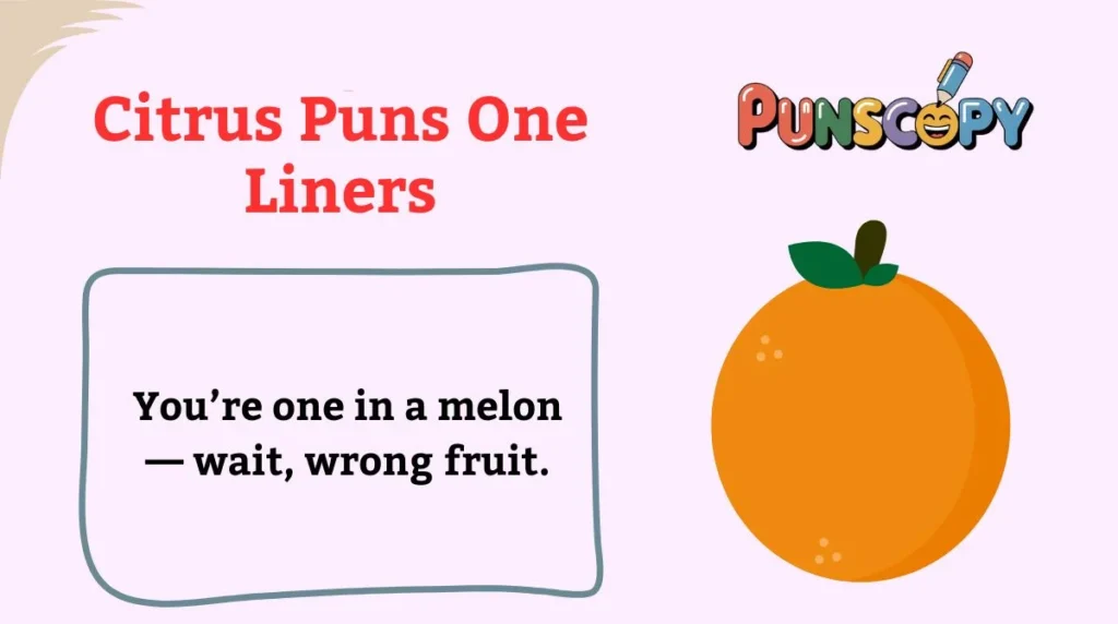 Citrus Puns One Liners