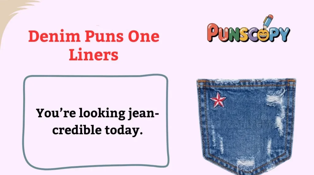 Denim Puns One Liners
