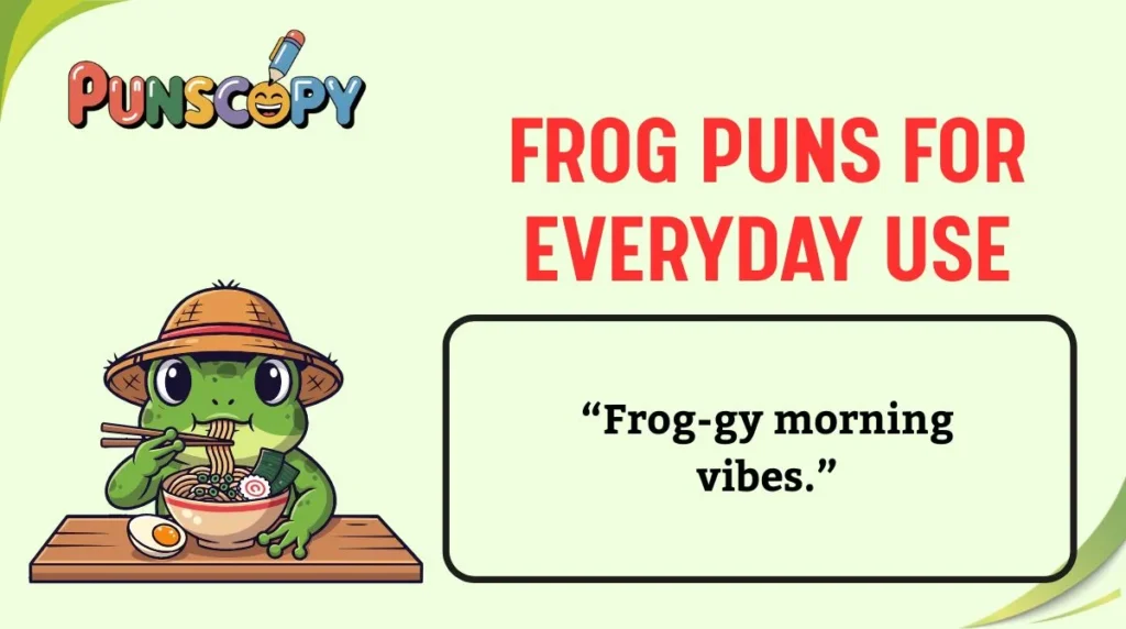 Frog Puns for Everyday Use
