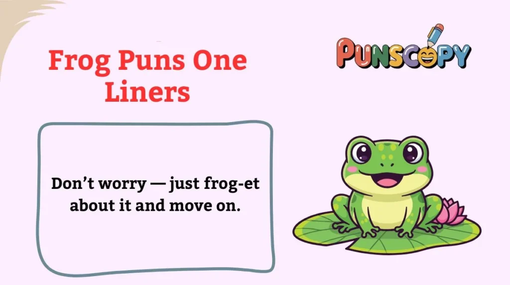Frog Puns One Liners