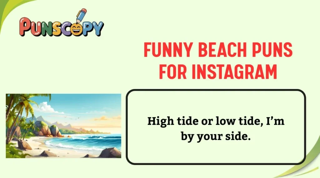 Funny Beach Puns for Instagram