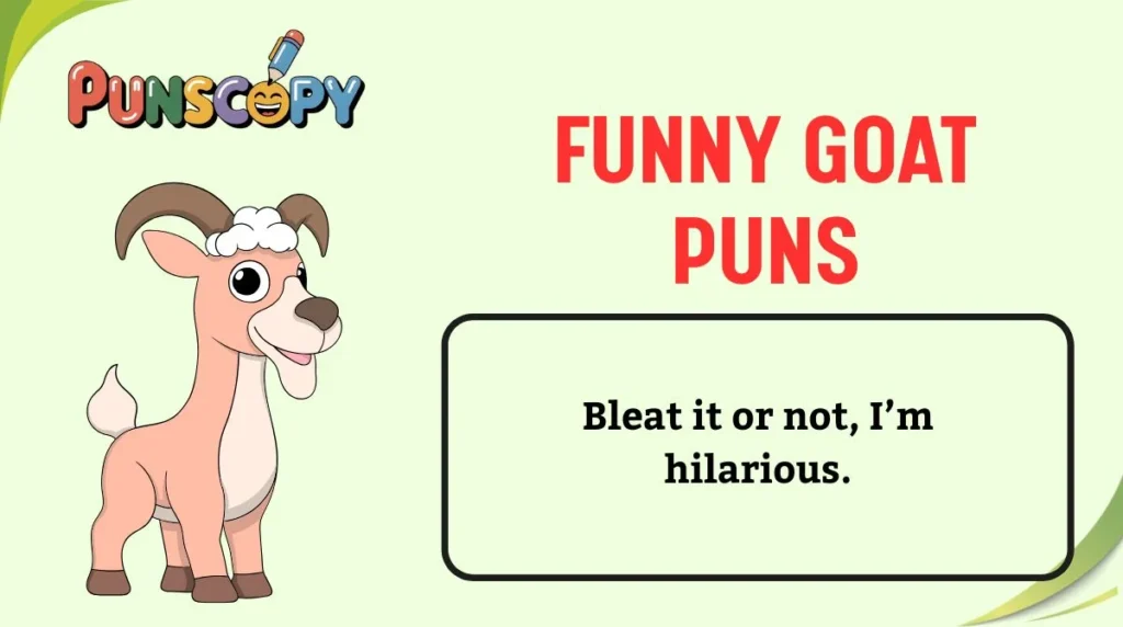 Funny Goat Puns